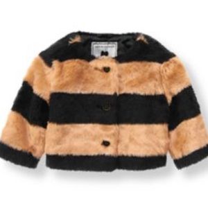 Janie and Jack faux fur coat